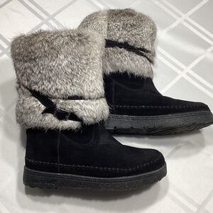 BearPaw Kara Rabbit fur Sheepskin Chukka boot